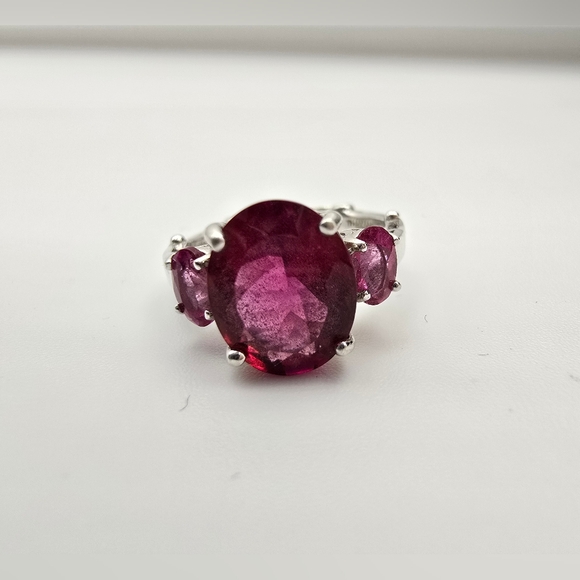 Sterling Silver Ruby Ring - Picture 2 of 16